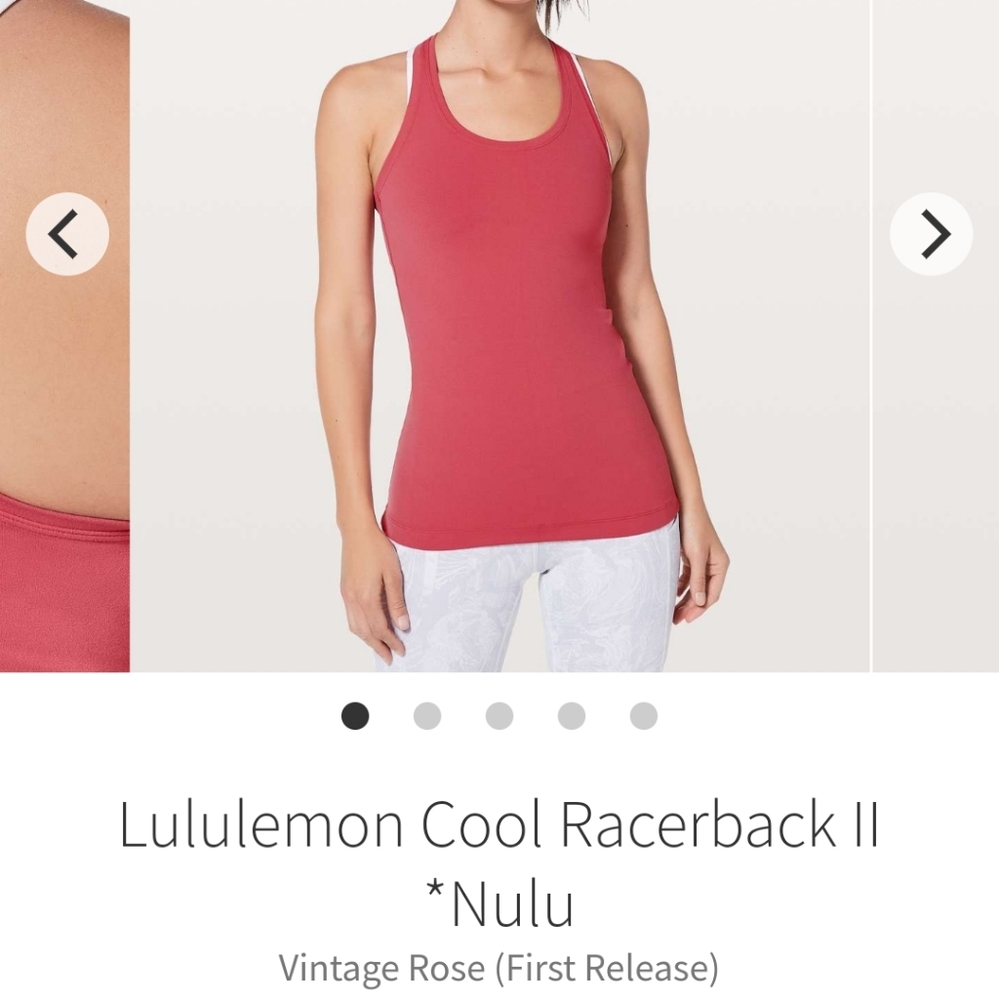 Lululemon Cool Racerback II Nulu tank
